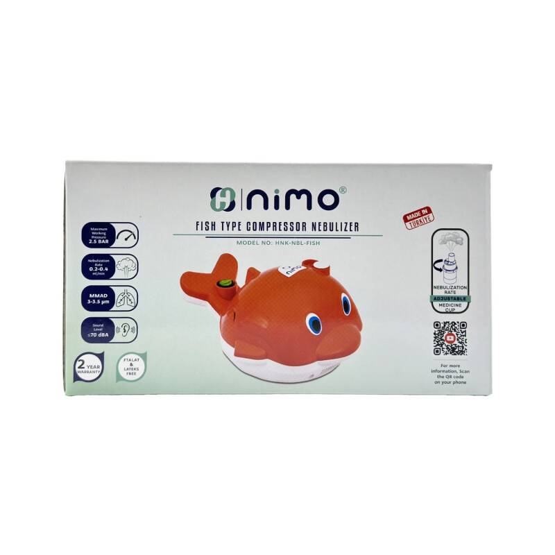 Nimo Kompressorlu Nebulizator Balik pediatrik — usaq ucun eylenceli dizayn kolik krup